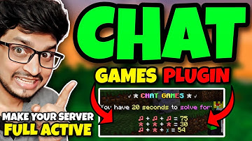 Best CHAT Games Plugin to Make Your Minecraft Server Full ACTIVE | Chat Games Plugin Tutorial