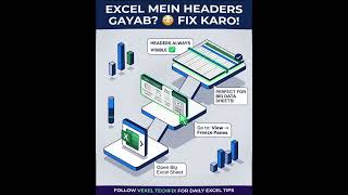 Freeze Rows &amp; Columns in Excel ⚡Excel Header Disappears? Fix It! 😳