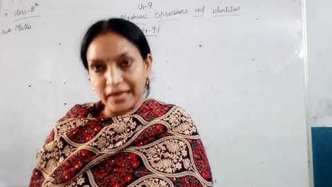 8th Maths Ch 9 Algebric Expression & identities Ex 9 1