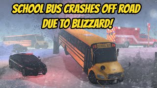 Greenville, Wisc Roblox l School Bus Ice Tornado Storm Blizzard CRASH Update Roleplay