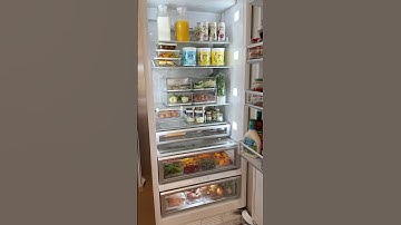 Refrigerator restock and organizing finds #sosatisfying #organizedhome #amazonfinds
