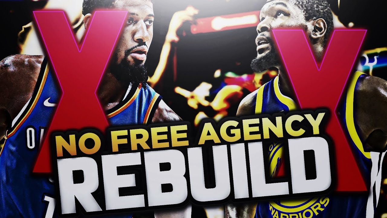 NO FREE AGENCY REBUILD!! HARD CHALLENGE!! NBA 2K18