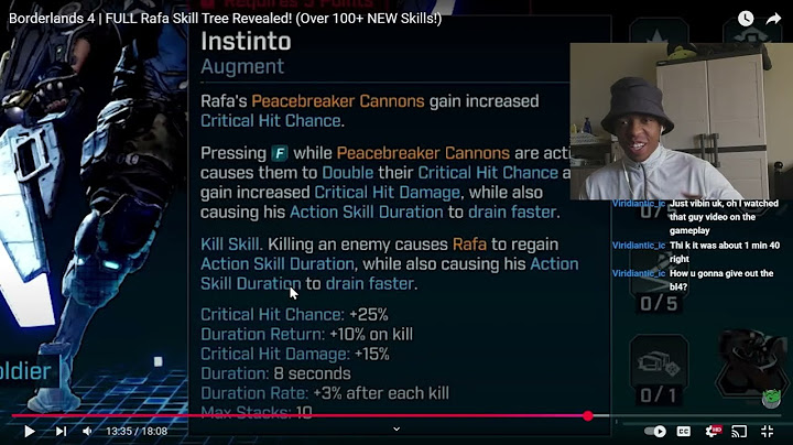 First Look at Rafa's Skill Tree in Borderlands 4