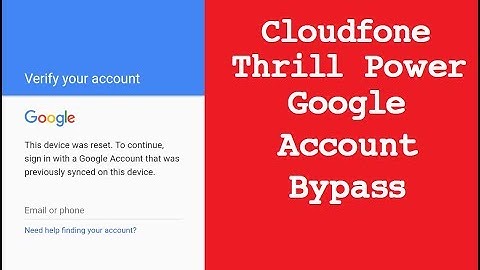 Cloudfone Thrill Power FRP Bypass