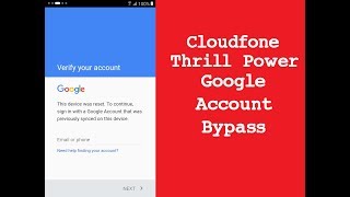 Cloudfone Thrill Power FRP Bypass