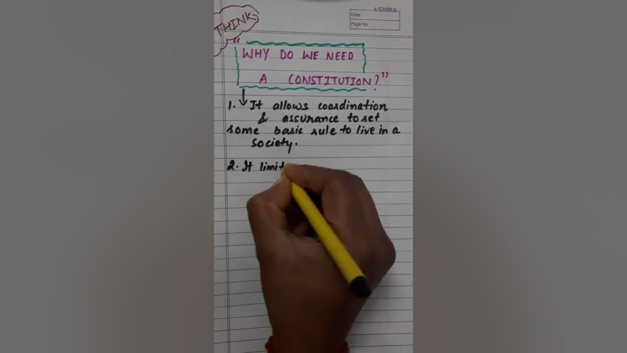Why do we need Constitution? YouTube