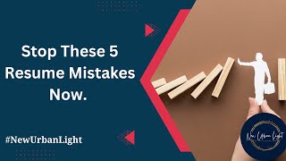 5 Resume Mistakes You Should Stop Now | Resume Writing Tips in Telugu | Career Guidance