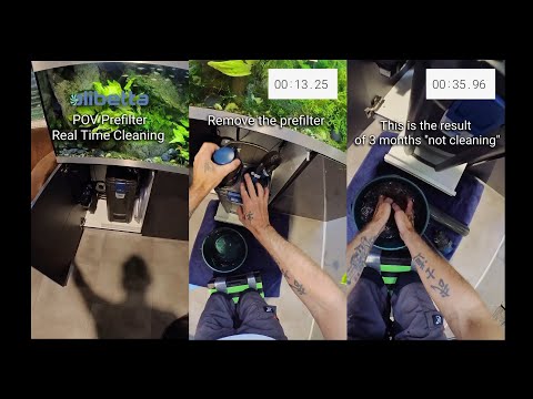 POV Aquarium prefilter cleaning in real time