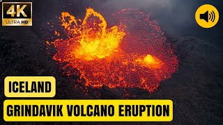 Bubbling Lava Cauldron Close-Up! Entire Eruption Area Overview! Grindavik Volcano Iceland May 2,2024