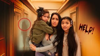 24 hours stuck in a Haunted Mansion! Our Dad went missing!!The Biltmore Hotel 😱💩