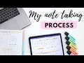 How I Take Notes | My Note taking Process Before, During & After Lectures!