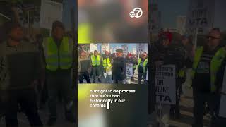 City, county officials join VTA workers on picket line for 2nd day of strike