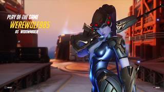 Overwatch  Widowmaker triple kill at the start