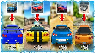 NISSAN SKYLINE R34 SOUND | Car Parking Multiplayer vs Extreme & Ultimate Car vs Driving School Sim screenshot 5