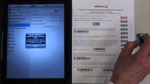 Connecting Scanfob® 2002 Bluetooth Scanner to an iPad, iPhone, iPod Touch