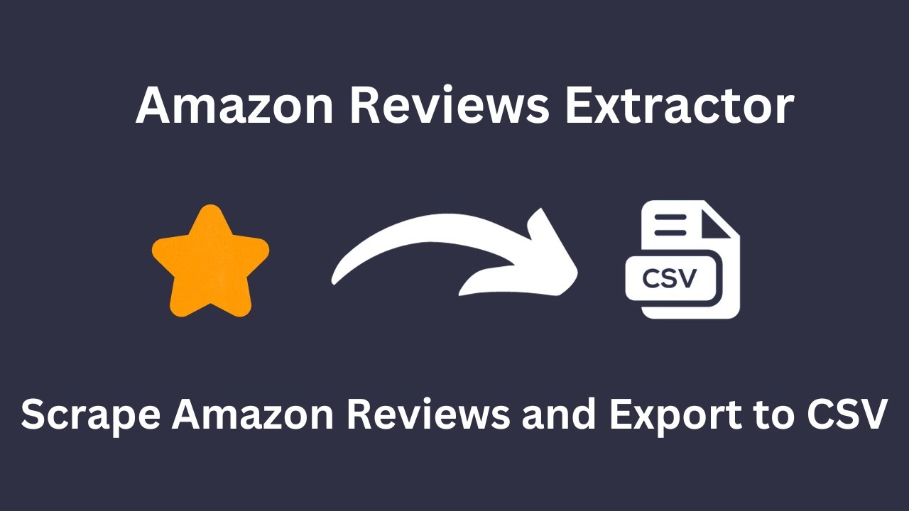 How to scrape and export Amazon customer reviews and export to CSV in 2025