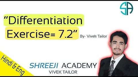 Differentiation/chapter-7/exercise-7.2/class12/ RBSE/maths/By: Vivek Tailor
