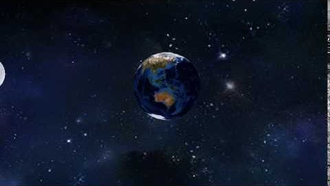 Blender Animation:Earth and moon Rotation
