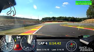 BMW 320d e92 Spa-Francorchamps 09.08.2022 Best Lap -- 3:11.53 --