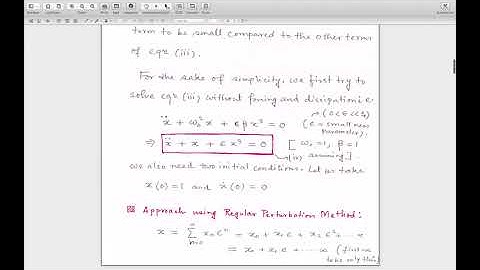 20  Perturbation Theory for Duffing Equation