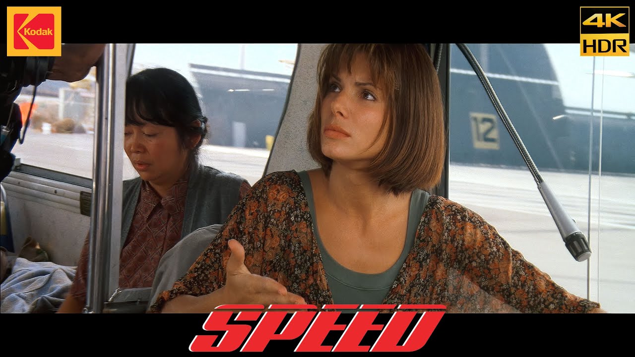 Speed (1994) What is that smell? Movie Clip scene 4K HDR10 Kodak 5247 Keanu Reeves