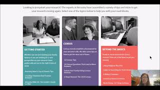 Ancestry.com Tutorial