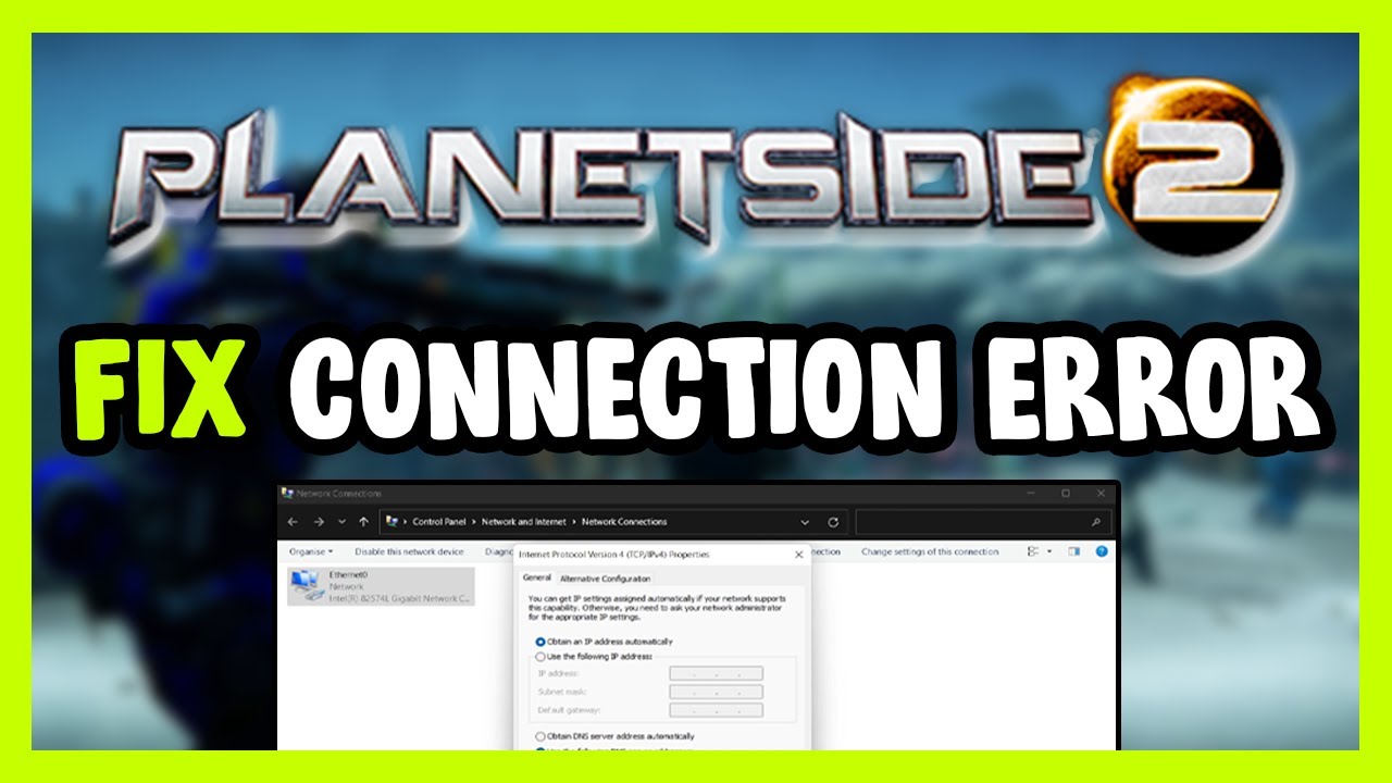 How to FIX PlanetSide 2 Connection / Server Error! - YouTube