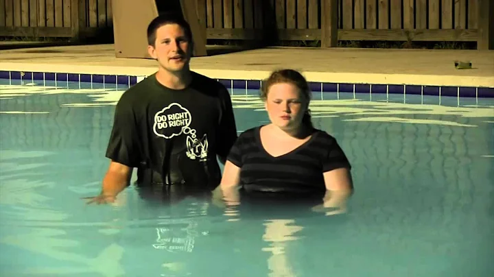 Rian Russell baptized at Maywood Christian Camp