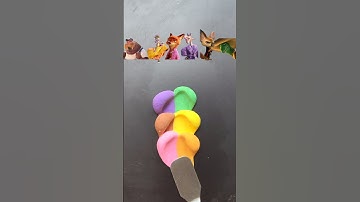 Raad de laatste kleur van Zootopia 2 (Deel 18)#zootopia2 #kleurmenging #voldoening