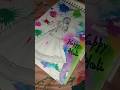 A girl holi drawing with colour🥳/how to make holi drawing/holi drawing #shorts #holi #holi2026 #art