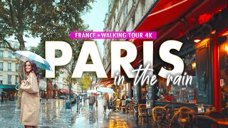 Exploring Paris in the Rainy Day | 4K60 HDR Walking Tour | European Walking Tours