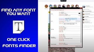 Find any font you want in any image or any website