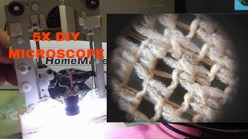 Webcam into Microscope 5X ||DIY LIFE||