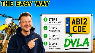 HOW TO ROAD REGISTER UK OFF ROAD BIKES - STEP BY STEP!