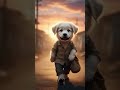 Poor puppy didn’t have money for school bag so he sell the newspaper #sad #viral #trending