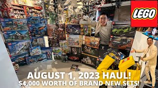 My MASSIVE $4K August 1 LEGO Haul!