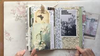 #junkjournalsept  My Day 25 ‘Bravery’ page as one of the creators in Cassie’s challenge #9