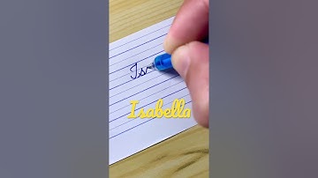 “Isabella” Beautiful name in Cursive writing | Handwriting | Calligraphy | Lettering