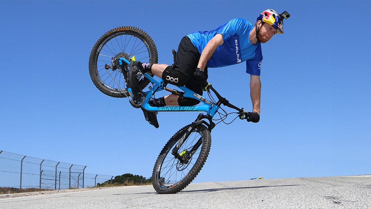 "Danny MacAskill's INSANE Nose Wheelie at Laguna Seca Will Blow Your Mind!"