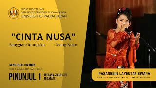 'CINTA NUSA' - NENG SELFY OCTORA, PINUNJUL 1 ANGGANA SEKAR ISTRI SD SATATA