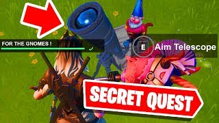 *NEW* SECRET QUEST - For The Gnomes ! FORTNITE SEASON 2 CHAPTE 2