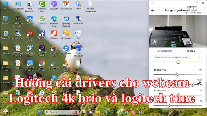 Hướng dẫn cài đặt drivers cho webcam logitech 4k brio và logitech tune ứng dụng cho webcam logitech