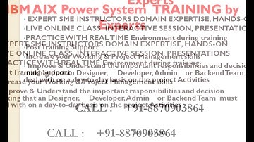 IBm AIX Power System Online Training