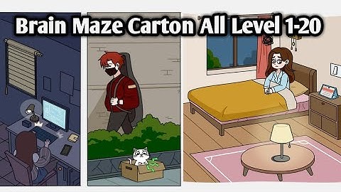 Brain Maze Carton All Level 1-20 - Brain Maze All Story Gameplay Walkthrough Solution