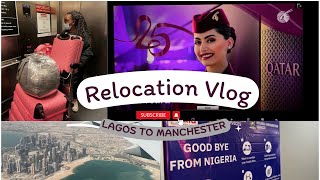 Relocation from Nigeria to the UK | Travel Vlog with Qatar Airways | Study Abroad