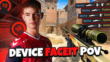 Dev1ce First Faceit on Anubis POV (Faceit Highlights)