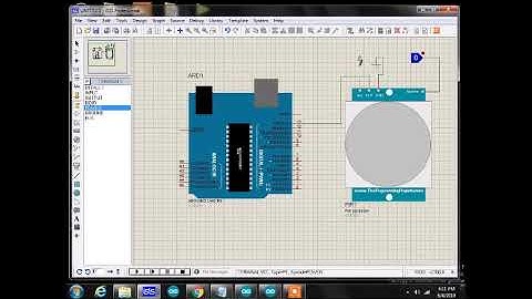 PIR SENSOR  USING PROTEUS 7.7