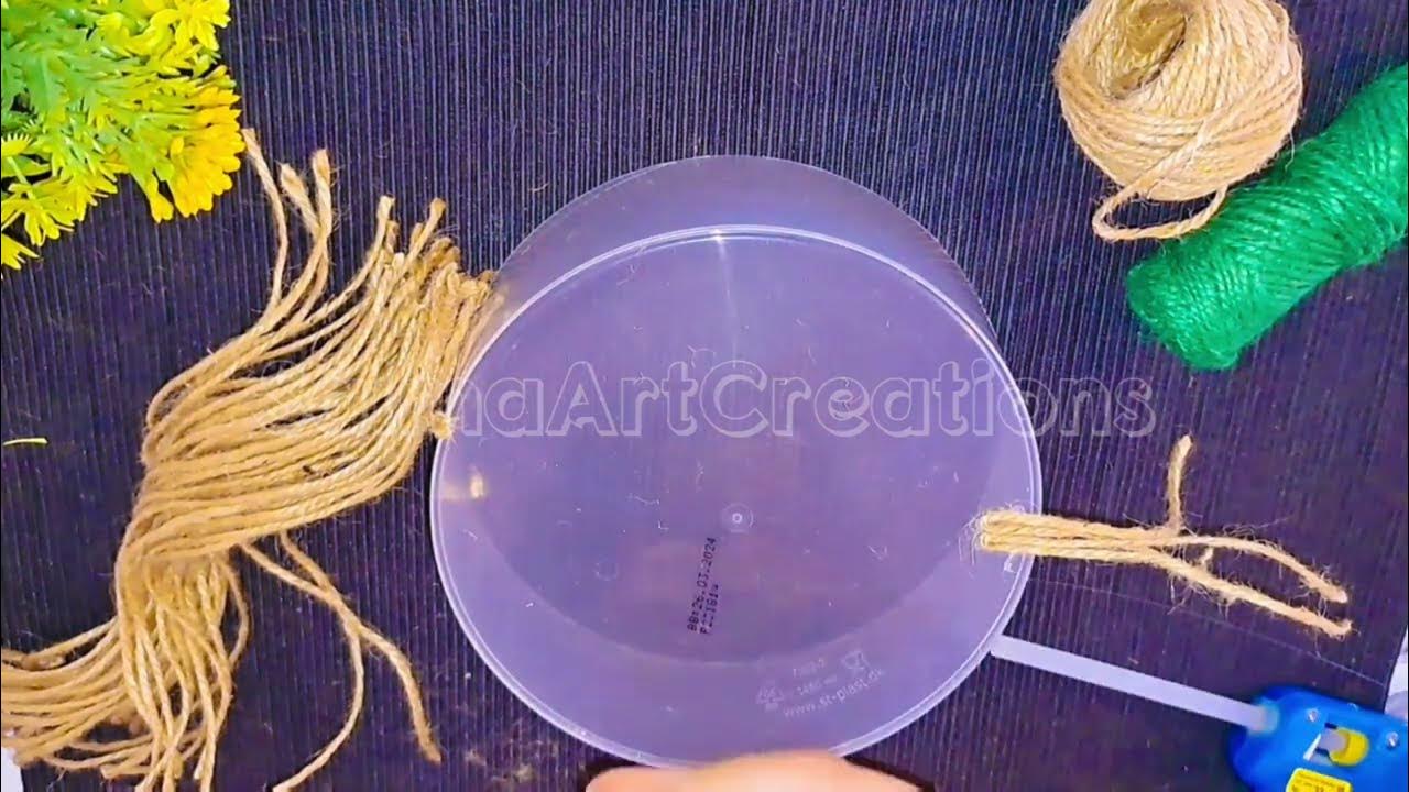 DIY jute rope basket Jute rope storage box Rope craft YouTube