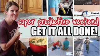 *NEW* GET IT ALL DONE | COOK WITH ME CLEAN WITH ME | PRODUCTIVE WEEKEND FRUGAL FIT MOM