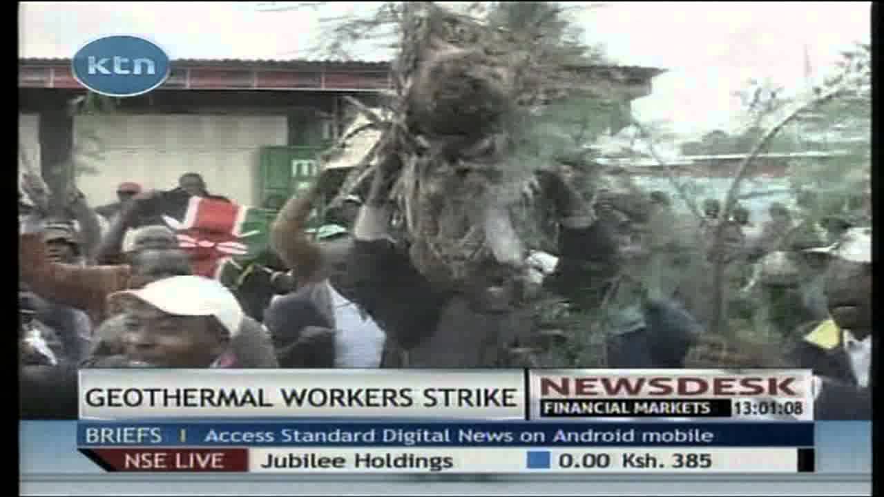 Multi-Billion Olkaria Power plant 1 workers go on strike over pay